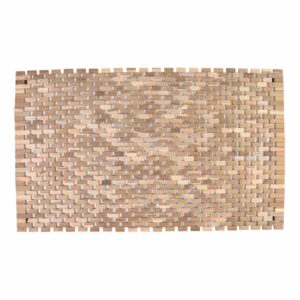 Protiskluzová předložka, teak, přírodní, 80,5 x 48 cm