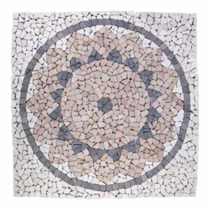 Mramorová mozaika, motiv slunce, 90 x 90 cm