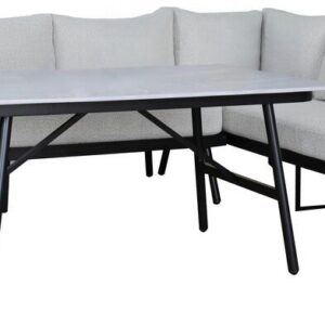 EDINBURGH rohová hliníková souprava