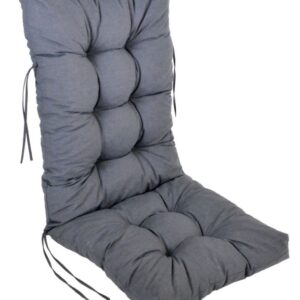 Poduška na vysoké křeslo PREMIUM 120 x 50 cm,  tmavě šedá