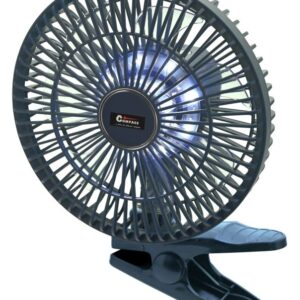 Ventilátor SILENT 210mm AKU nabíjecí 2000mAh s osvětlením klips