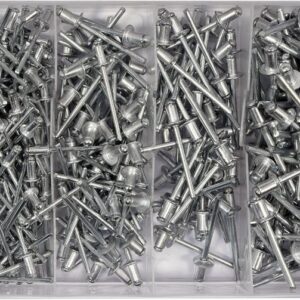 Nýt hliníkový sada 400ks (2,4, 3,2, 4,0, 4,8mm)
