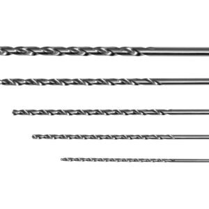 Vrták na kov 3 - 8 mm dlouhý, sada 5 ks