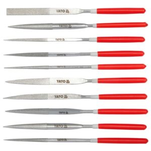 Sada pilníků jehlových diamantových 4 x 160 mm 10 ks 50 mm