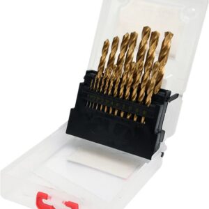 Sada vrtáků do železa HSS-TiN 19ks 1-10mm