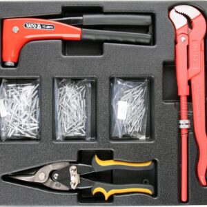 Vložka do zásuvky - kleště nýtovací, 3x sada nýtů, nůžky na plech, hasák 330mm