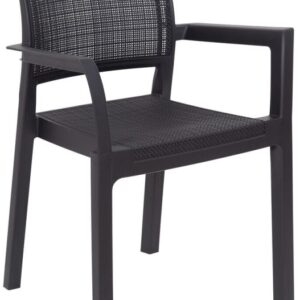 ALBA plastové křeslo - grafit