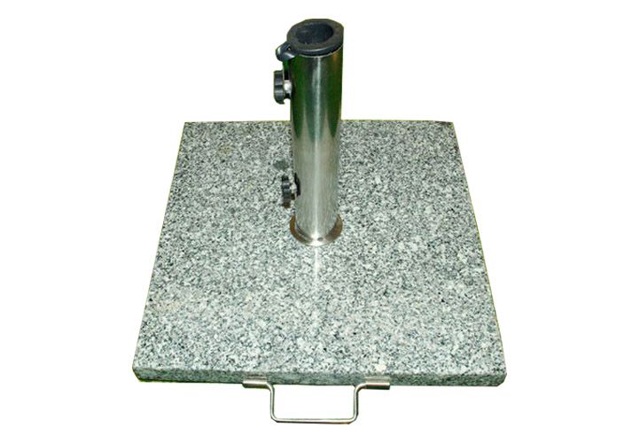 Stojan na deštníky slunečníky žula/nerezová ocel 25 kg - Obrázek 2