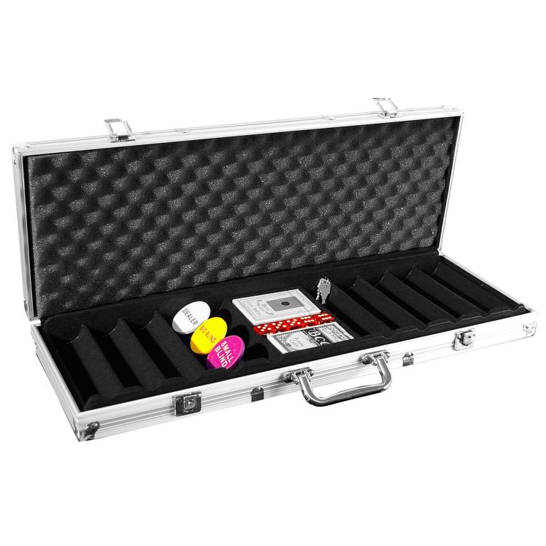 Hliníkový kufr na 500 ks žetonů s příslušenstvím - Obrázek 2