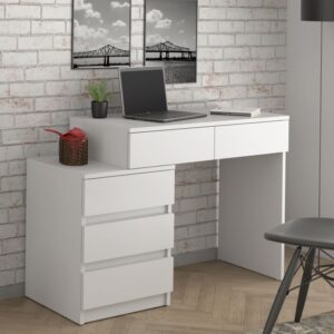 Stůl se zásuvkami, 78 x 90 x 47 cm, bílá