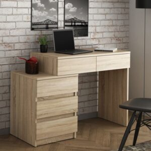 Stůl se zásuvkami, 78 x 90 x 47 cm, dub sonoma