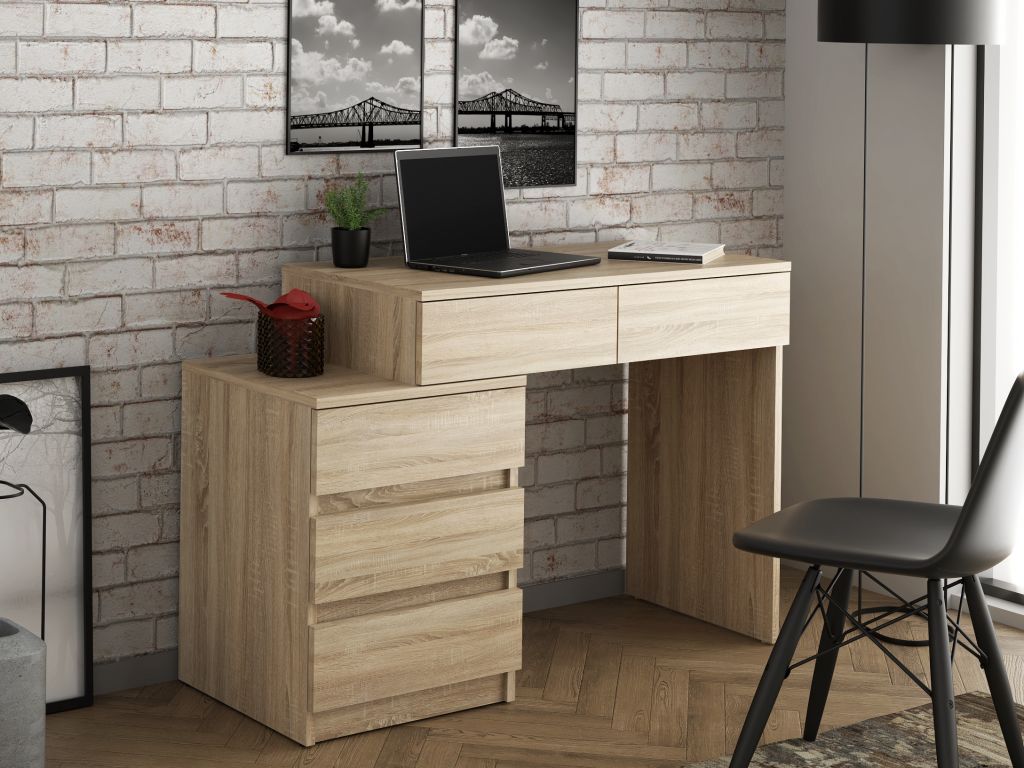 Stůl se zásuvkami, 78 x 90 x 47 cm, dub sonoma