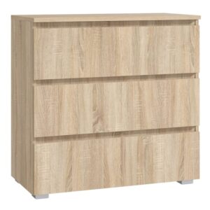 Komoda se třemi zásuvkami 80 cm, dub sonoma