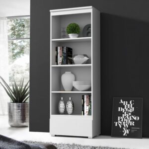 Otevřená police, 183 x 65 x 37 cm, bílá