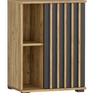 Skříň s lamelovými dvířky, 60 cm