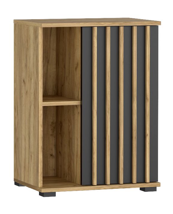 Skříň s lamelovými dvířky, 60 cm