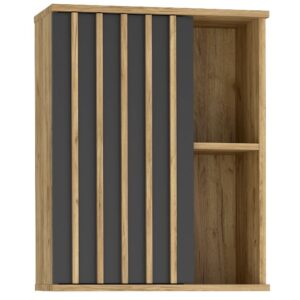 Závěsná skříňka s lamelovými dvířky, 60 cm