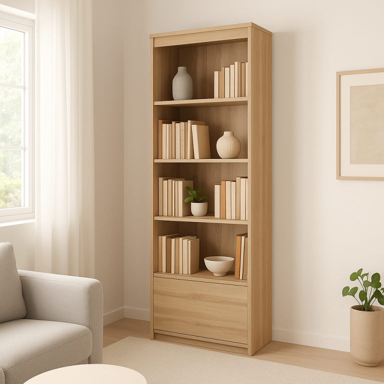 Otevřená police, 183 x 65 x 37 cm, dub - Obrázek 2