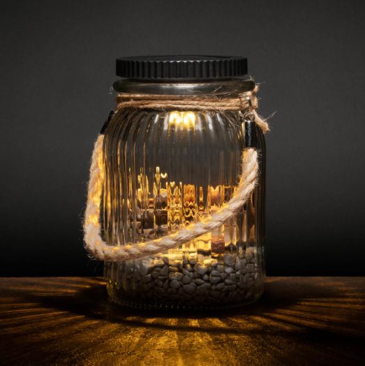 Solární světlo, 3 LED, plastové, teplá bílá - Obrázek 2