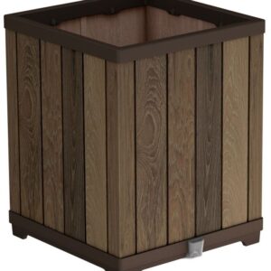 Květináč DECO SQUARE TALL WALNUT