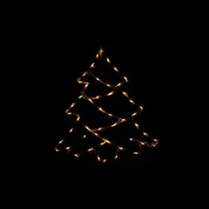 Vánoční LED dekorace do okna - STROM - 40 cm