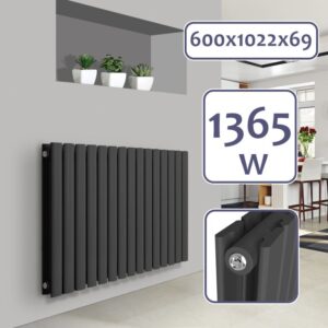 Aquamarin Horizontální radiátor, 600 x 1022 mm