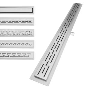 Aquamarin Sprchový podlahový žlab přerušovaný, 130 cm