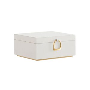 SONGMICS šperkovnice s přihrádkami a úchytem, 2patrový organ