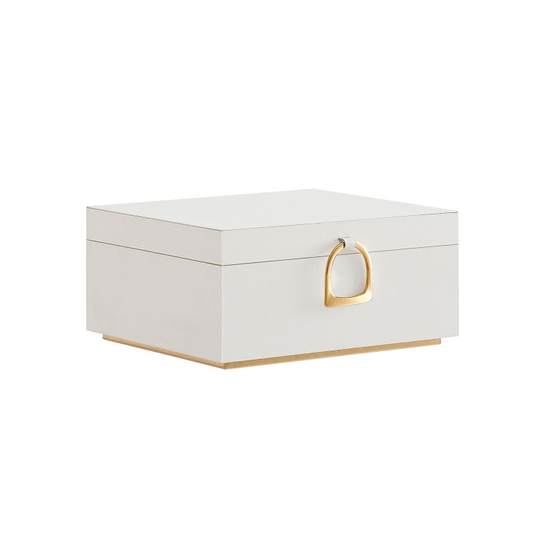 SONGMICS šperkovnice s přihrádkami a úchytem, 2patrový organ