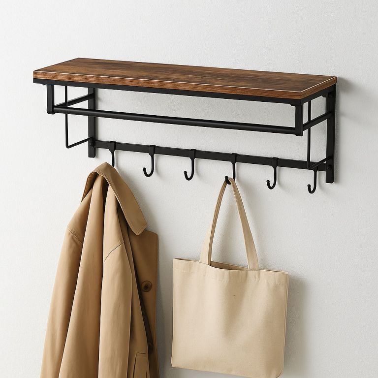 Miadomodo Nástěnný věšák Vintage, 66 x 30 x 32 cm - Obrázek 3