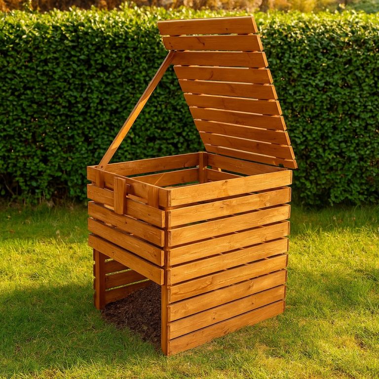 Zahradní dřevěný kompostér, 800 l - Obrázek 2