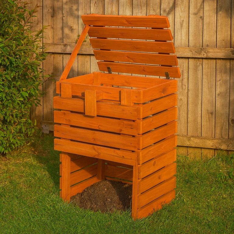 Zahradní dřevěný kompostér, 400 l - Obrázek 2