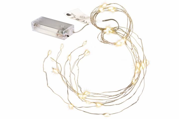 Sada světelný déšť 48 LED, teplá bílá 2 ks