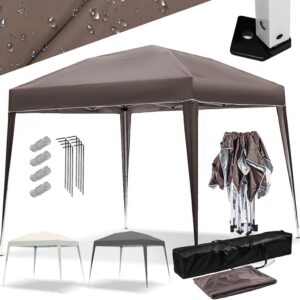 JAGO Zahradní párty stan, 3 x 3 m, hnědý