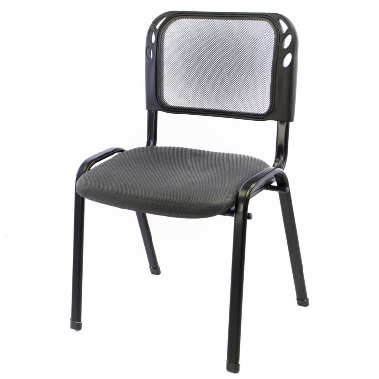 Stohovatelná kongresová židle, šedá - Obrázek 2