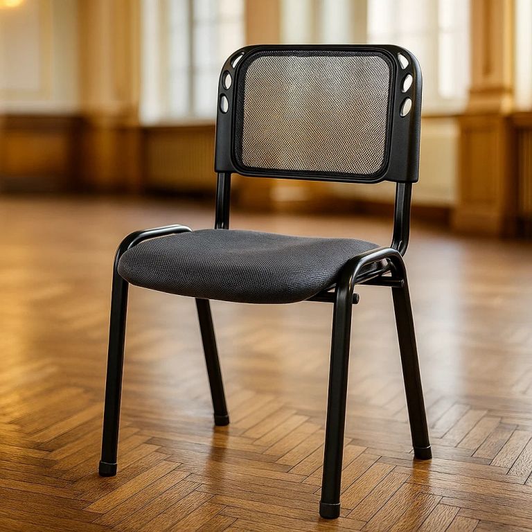 Stohovatelná kongresová židle, šedá - Obrázek 3