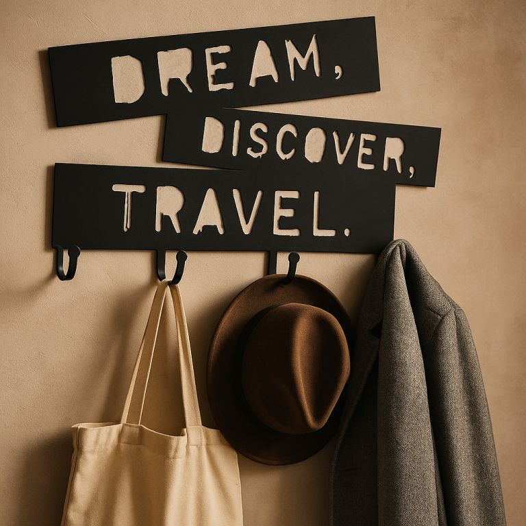 Miadomodo Nástěnný věšák s háčky, Dream Discover Travel - Obrázek 2