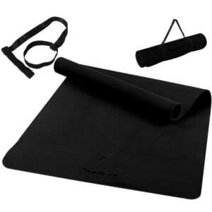 Protiskluzová jóga podložka MOVIT 190 × 100 cm černá