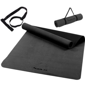 Protiskluzová jóga podložka MOVIT 190 × 100 cm šedá