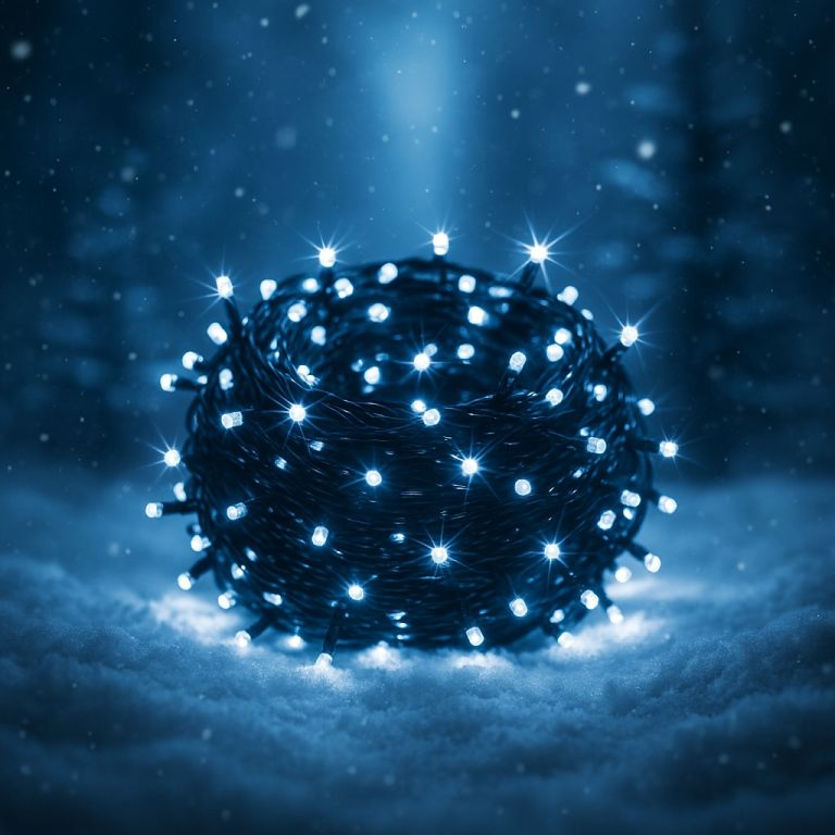 VOLTRONIC Vánoční řetěz 60 m, 600 LED, studeně bílý - Obrázek 2