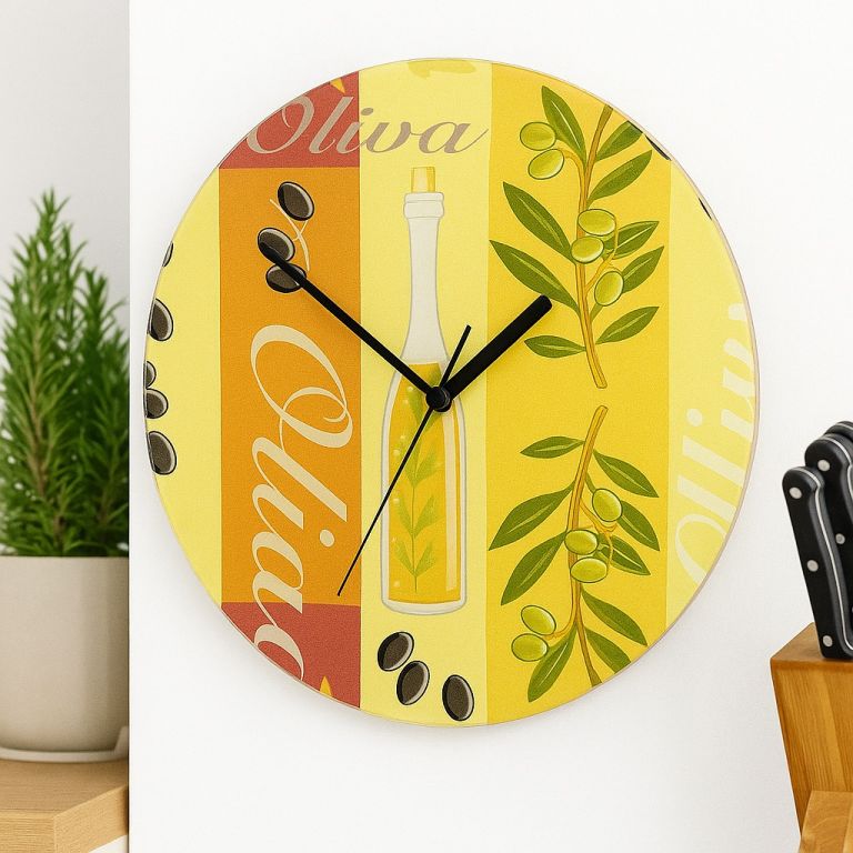 Nástěnné hodiny WENKO, 27 cm, oliva - Obrázek 2