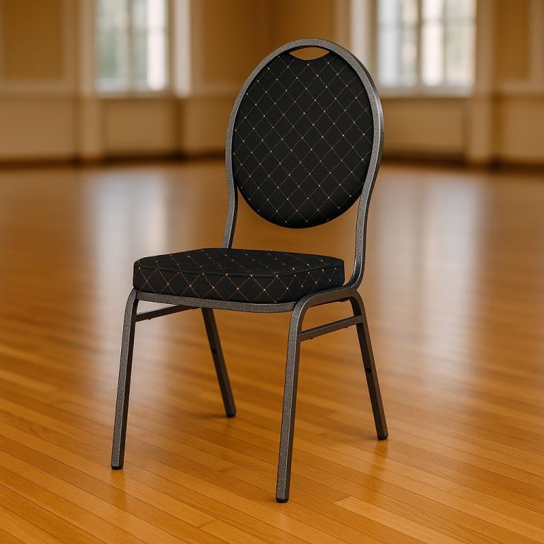 Kongresová židle kovová MONZA, černá - Obrázek 2