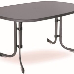 Zahradní stůl PIZARRA, 132 x 90 cm, kovový