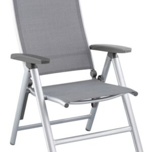 Polohovací křeslo CIRRUS, stříbrná / šedá