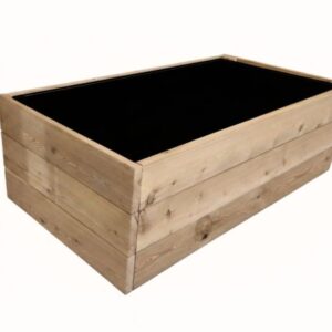 Dřevěný vyvýšený záhon, 156 x 95 x 42 cm