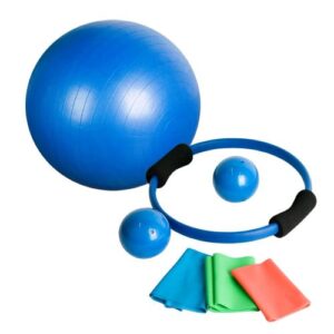 MOVIT sedmidílný Jóga set, gymnastické míče, pilates kruh