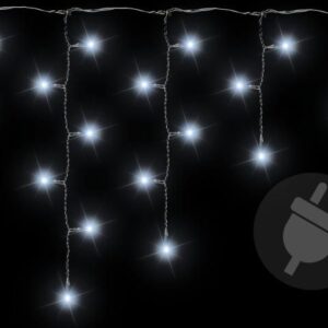 Vánoční světelný déšť 11,9 m, 600 LED, studeně bílý