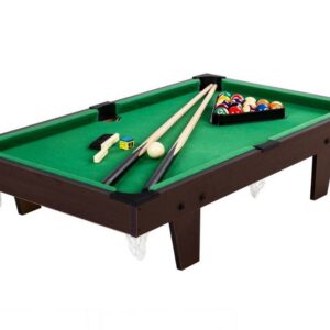 GamesPlanet® Mini kulečník pool, 92 x 52 x 19 cm, hnědá