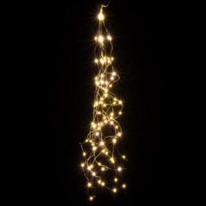 Vánoční dekorativní osvětlení, drátky, 100 LED, teple bílé