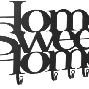 Miadomodo Nástěnný věšák se šesti háčky, Home Sweet Home